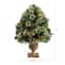 3ft. Pre-Lit Snow Tip Berries &#x26; Pinecones Artificial Christmas Plant in Urn, LED Lights